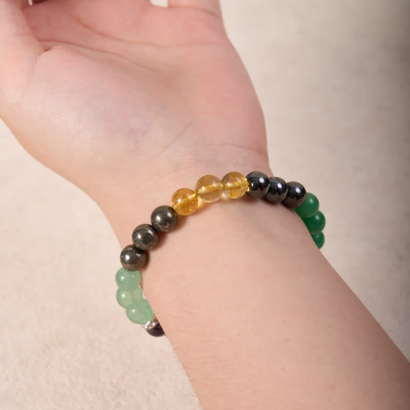Olivenorma Hematite Green Aventurine Amethyst Citrine Beads Bracelet - image 1