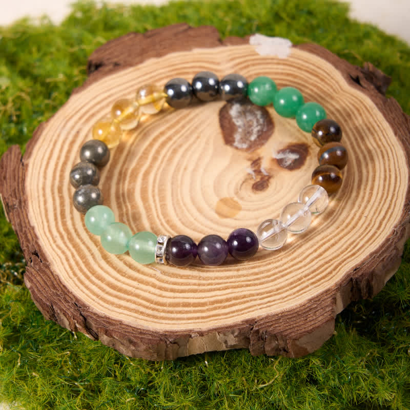 Olivenorma Hematite Green Aventurine Amethyst Citrine Beads Bracelet - image 3