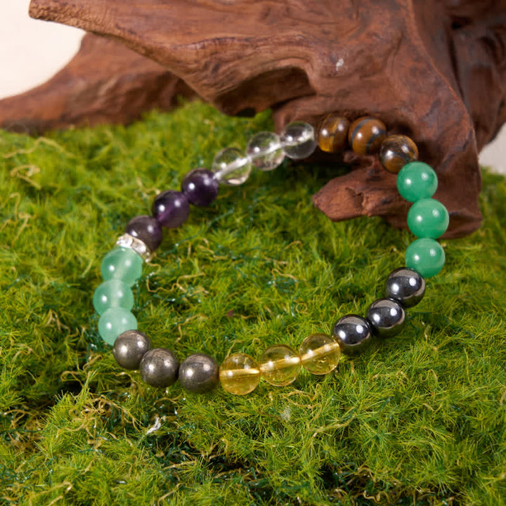 Olivenorma Hematite Green Aventurine Amethyst Citrine Beads Bracelet - image 4