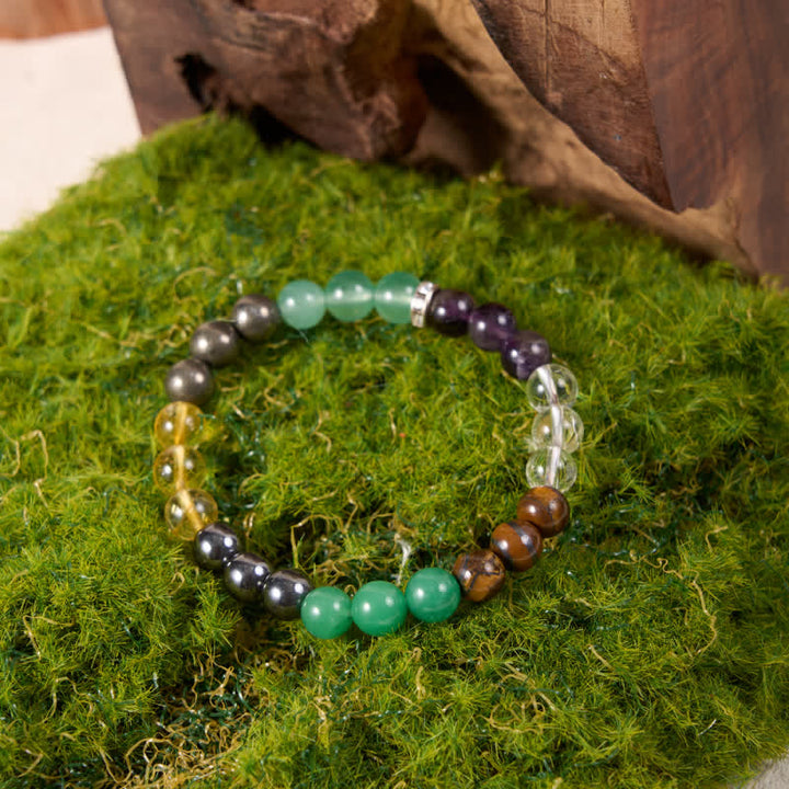 Olivenorma Hematite Green Aventurine Amethyst Citrine Beads Bracelet - image 6