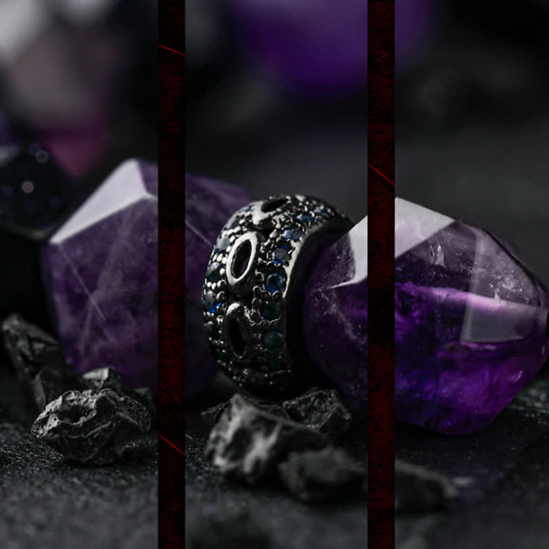 Olivenorma "Mysteries" Natural Amethyst Beaded Bracelet - image 13