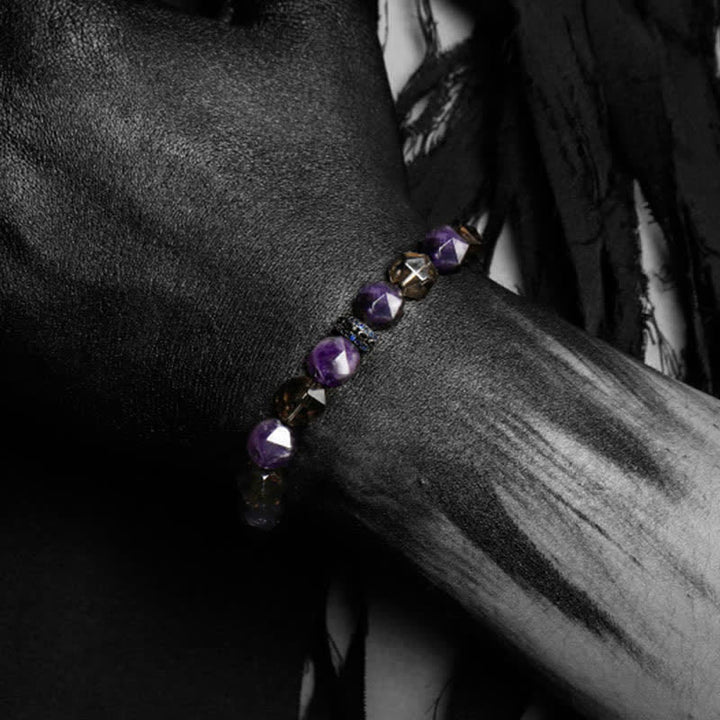 Olivenorma "Mysteries" Natural Amethyst Beaded Bracelet - image 9
