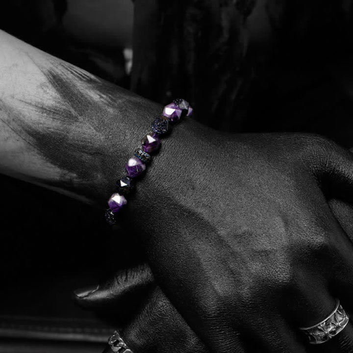 Olivenorma "Mysteries" Natural Amethyst Beaded Bracelet - image 3