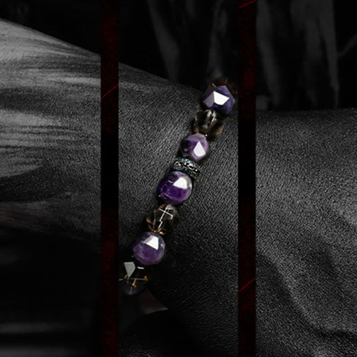 Olivenorma "Mysteries" Natural Amethyst Beaded Bracelet - image 10