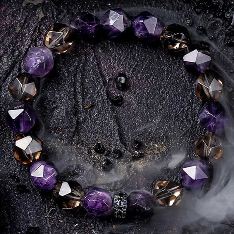 Olivenorma "Mysteries" Natural Amethyst Beaded Bracelet - image 8