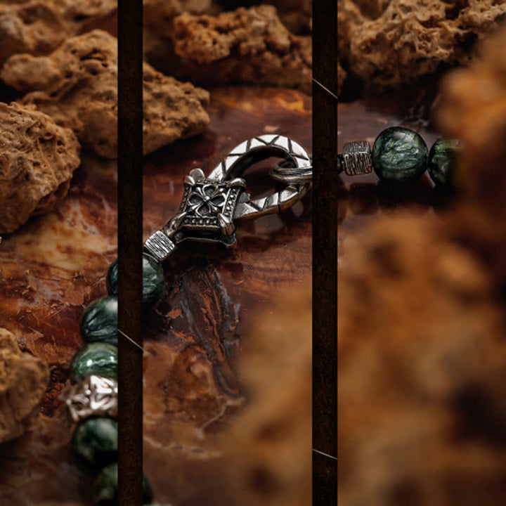 Olivenorma "Quiet" Natural Seraphinite Beaded Bracelet - image 6