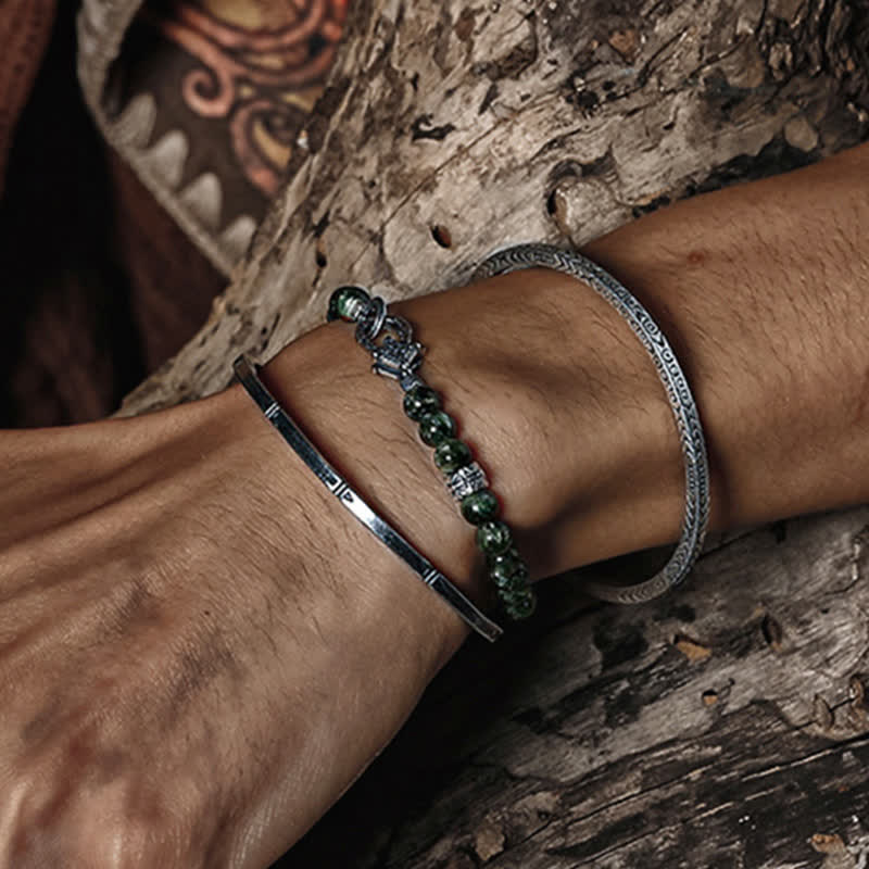 Olivenorma "Quiet" Natural Seraphinite Beaded Bracelet - image 2