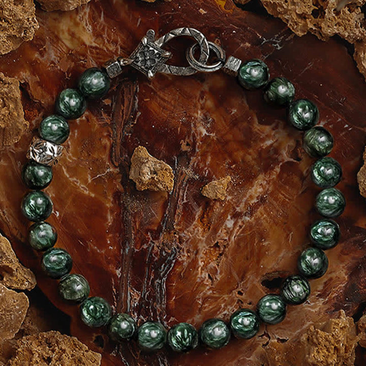 Olivenorma "Quiet" Natural Seraphinite Beaded Bracelet - image 5