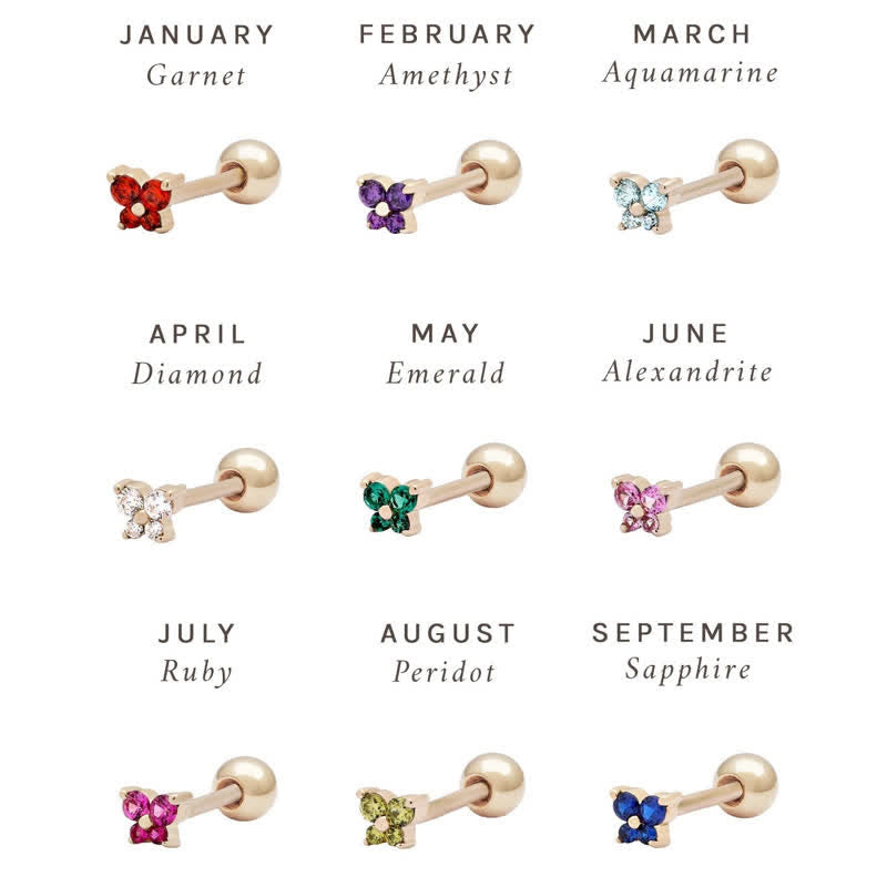 Olivenorma12 Birthstone Butterfly Shape Earrings - image 13