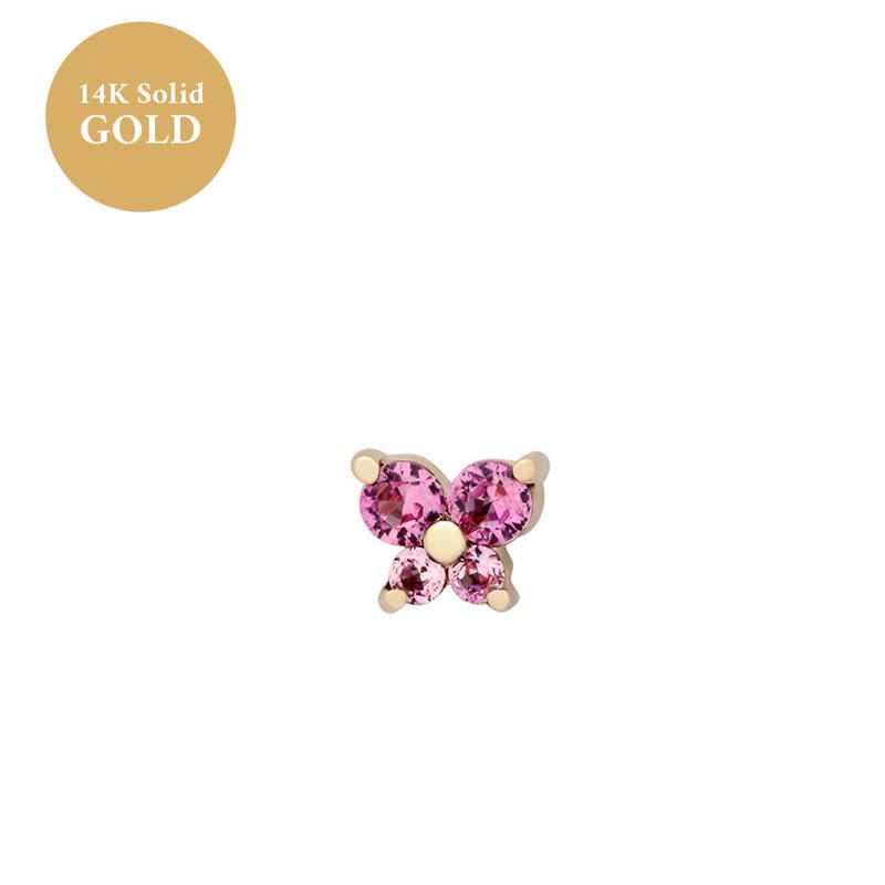 Olivenorma12 Birthstone Butterfly Shape Earrings - June-Alexandrite - image 6