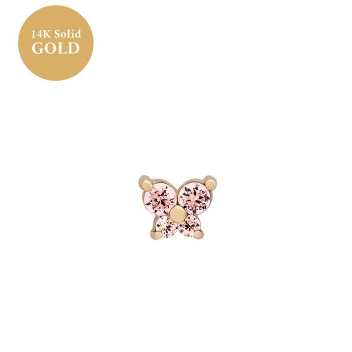 Olivenorma12 Birthstone Butterfly Shape Earrings - October-Tourmaline - image 10