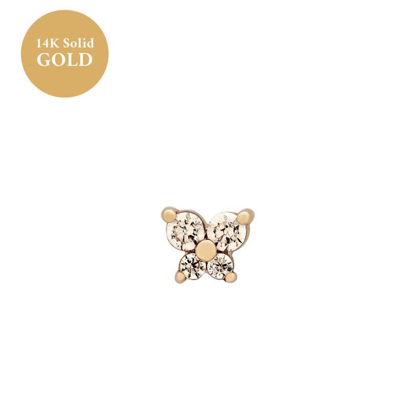Olivenorma12 Birthstone Butterfly Shape Earrings - November-Citrine - image 11