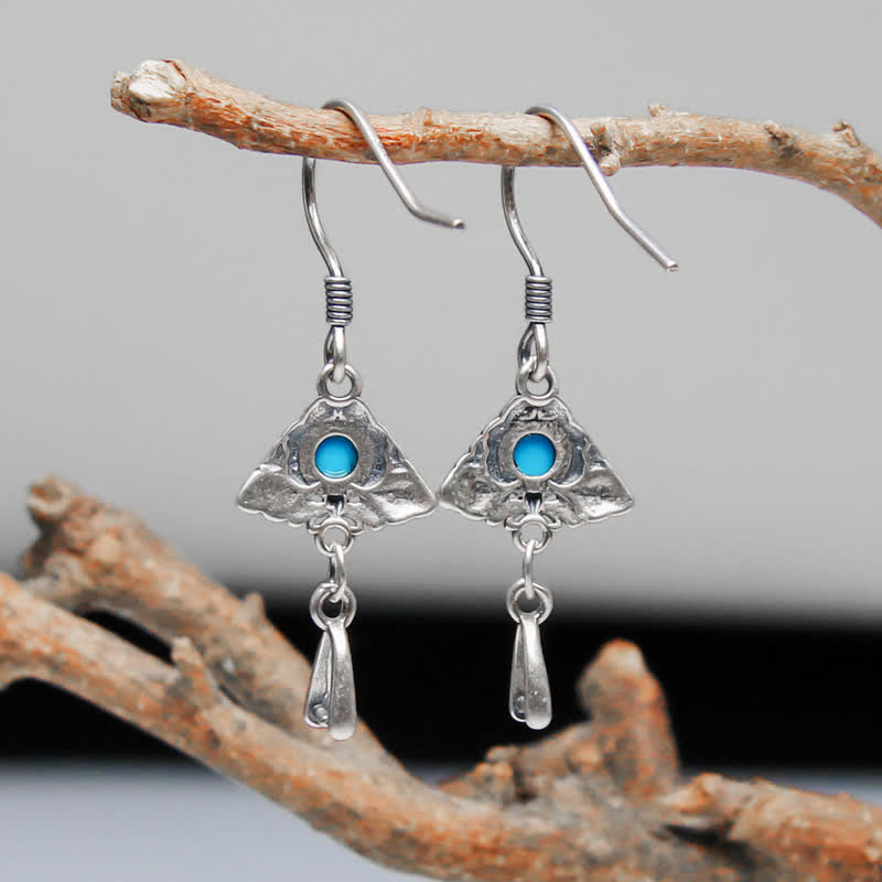 Olivenorma 925 Silver Ethnic Style Butterfly Pendant Earrings - image 1