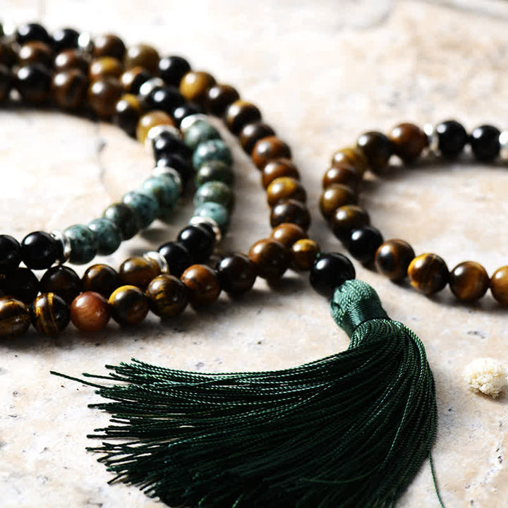 Olivenorma 108 Crystal Beads Mala Bracelet Necklace - image 3