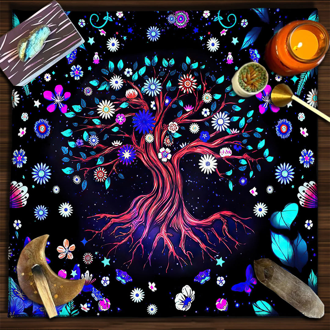 Olivenorma Square Divination Moon Phases Tarot Tablecloth - Tree of Life - 75cm*75cm - image 4