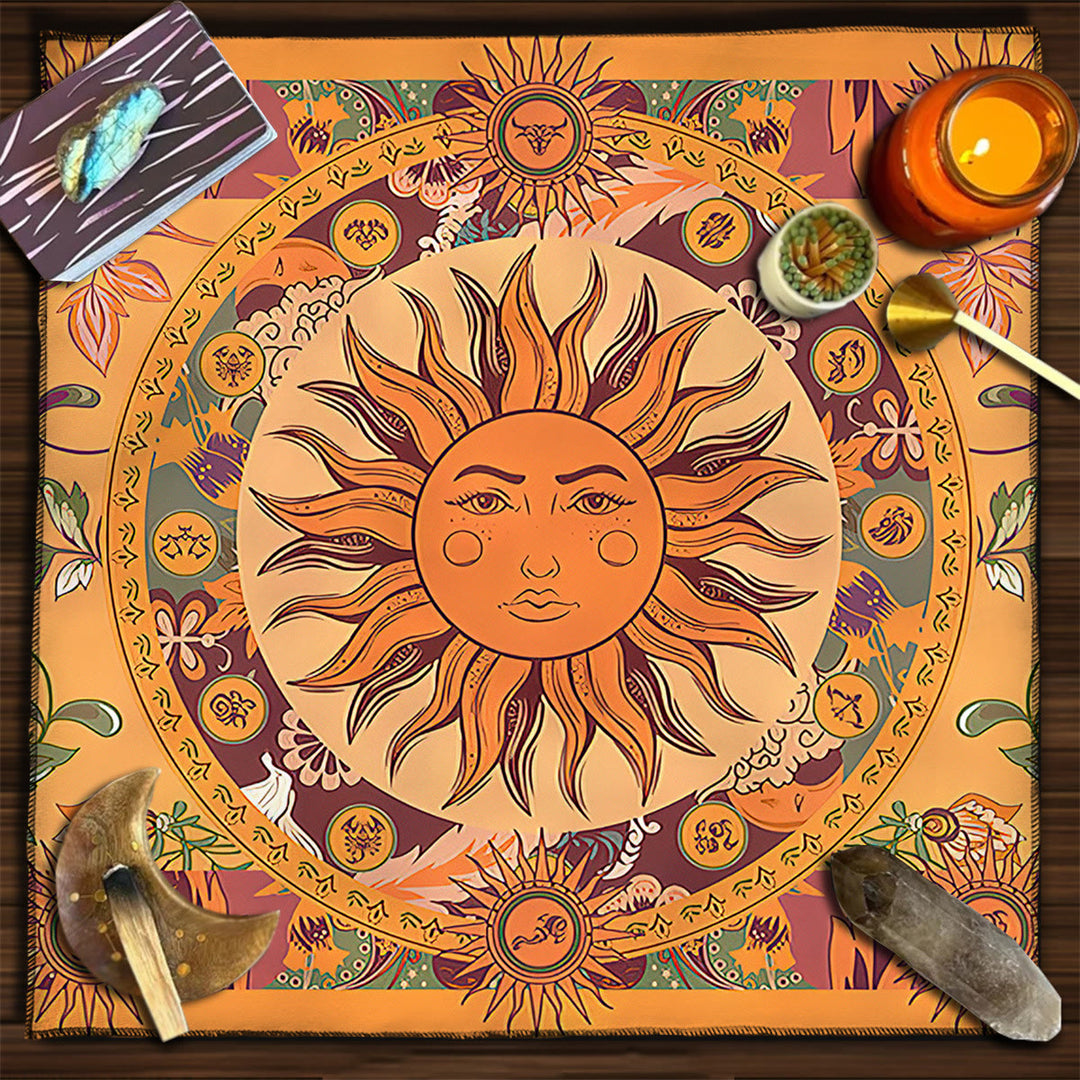 Olivenorma Square Divination Moon Phases Tarot Tablecloth - Sun#2 - 75cm*75cm - image 9
