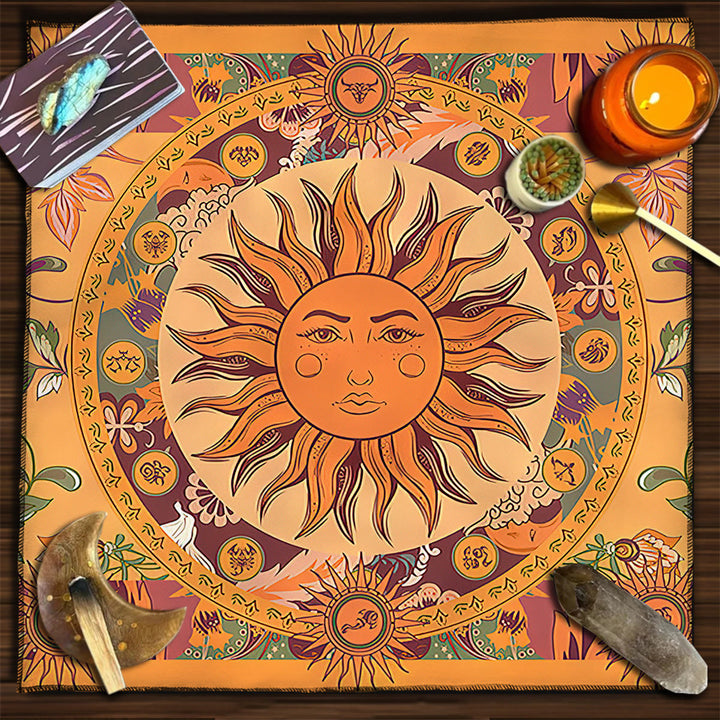 Olivenorma Square Divination Moon Phases Tarot Tablecloth - Sun#2 - 75cm*75cm - image 9
