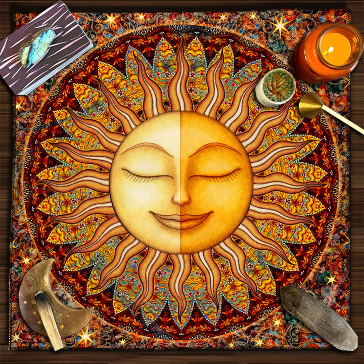 Olivenorma Square Divination Moon Phases Tarot Tablecloth - Sun#1 - 75cm*75cm - image 7