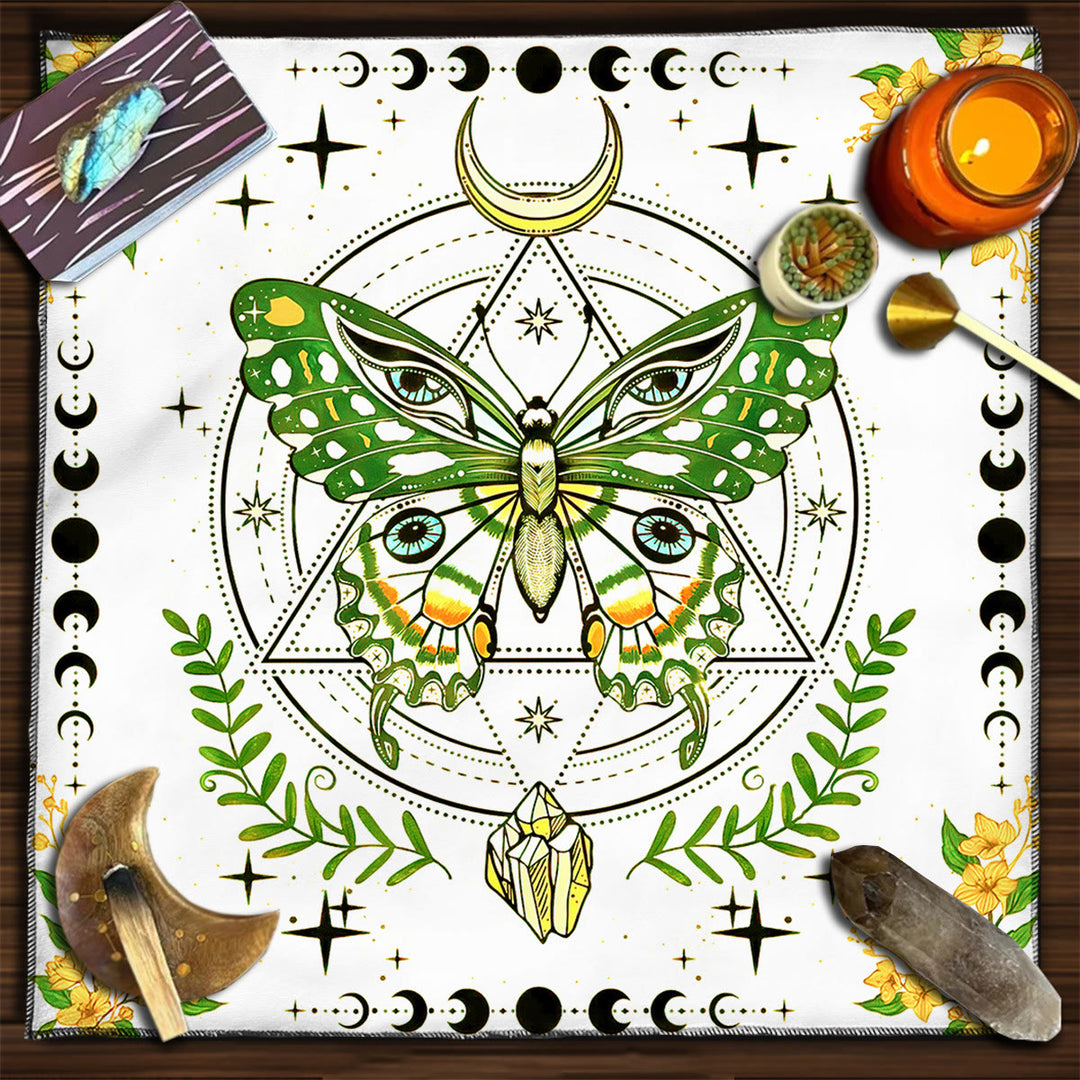 Olivenorma Square Divination Moon Phases Tarot Tablecloth - Butterfly - 75cm*75cm - image 5