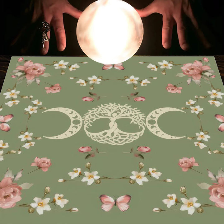 Olivenorma Astrology Flowers Moon & Sun Cloth Tarot Tablecloth - Moon&Flower #6 - 75cm*75cm - image 28