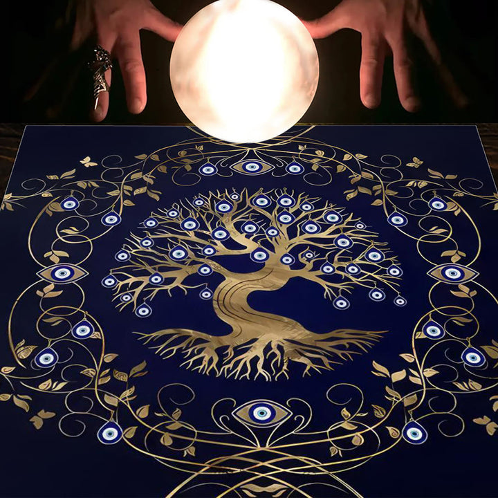 Olivenorma Astrology Flowers Moon & Sun Cloth Tarot Tablecloth - Tree of Life #4 - 75cm*75cm - image 9