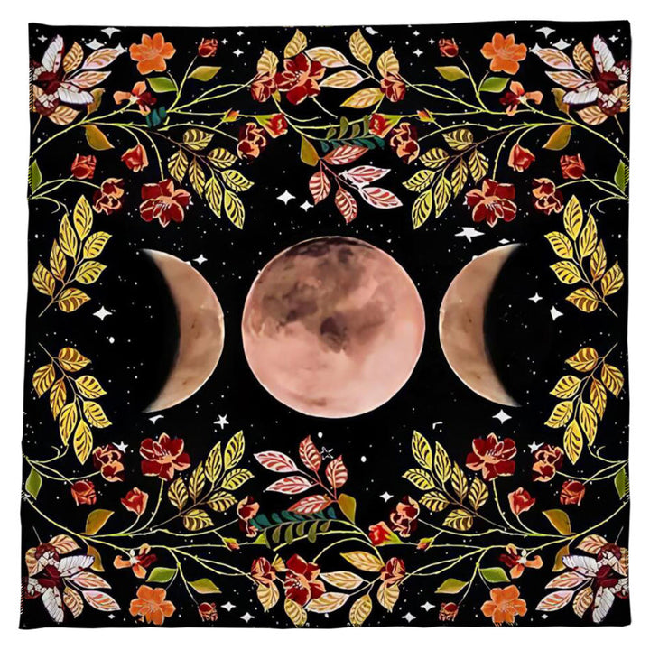 Olivenorma Astrology Flowers Moon & Sun Cloth Tarot Tablecloth - image 1