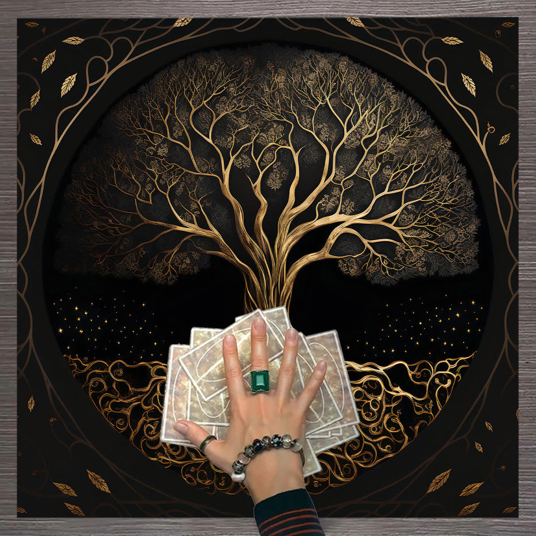 Olivenorma Tree of Life Altar Cloth Tapestry Tarot Tablecloth - Tree of Life #3 - 75cm*75cm - image 3