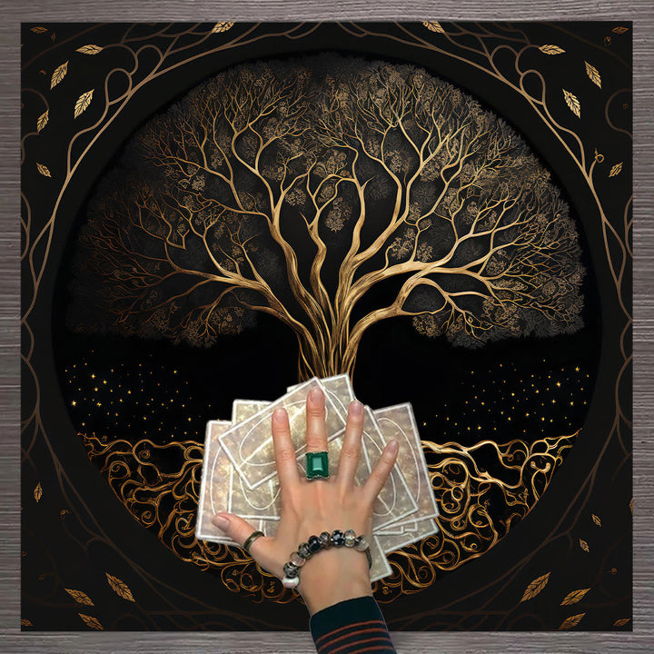 Olivenorma Tree of Life Altar Cloth Tapestry Tarot Tablecloth - Tree of Life #3 - 75cm*75cm - image 3