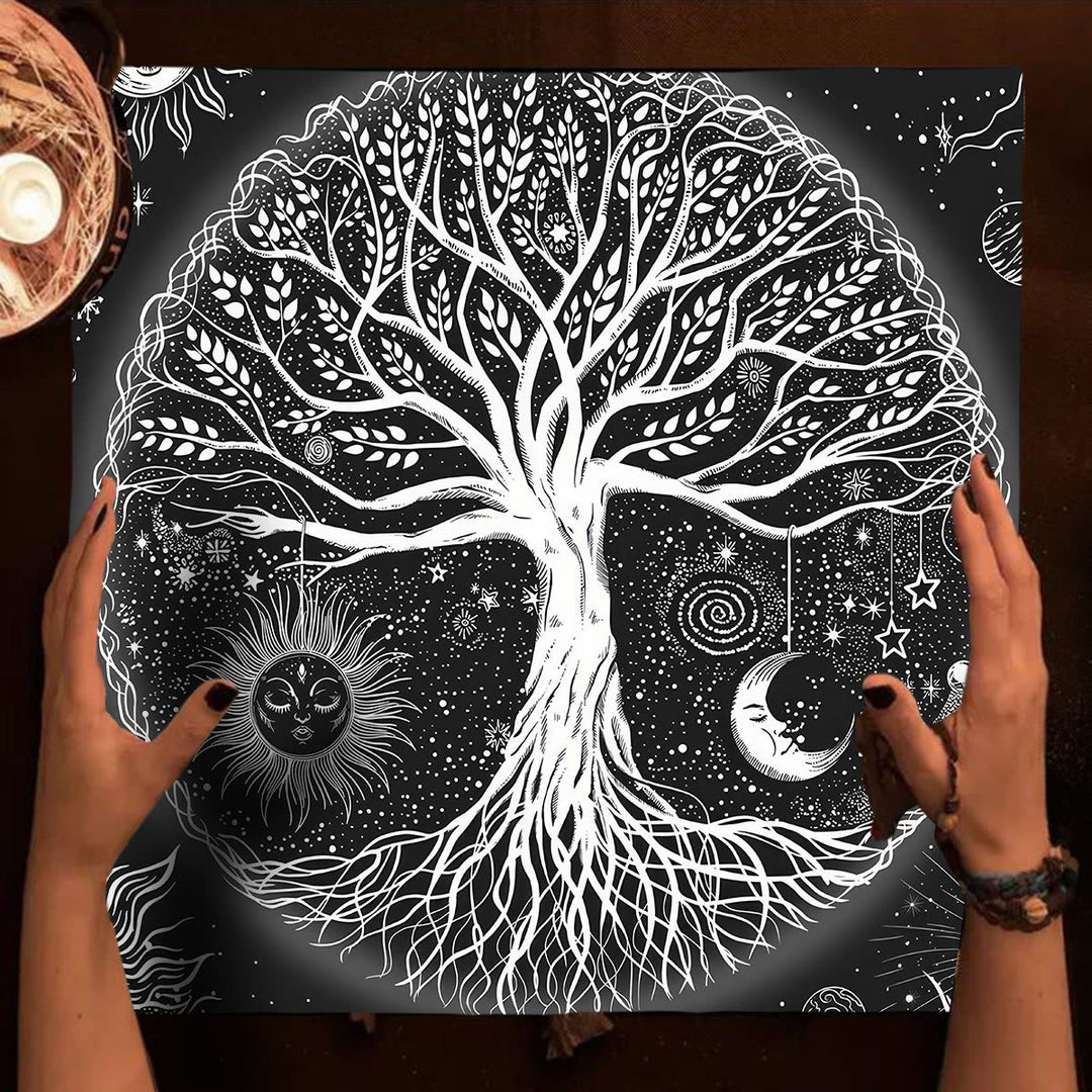 Olivenorma Tree of Life Altar Cloth Tapestry Tarot Tablecloth - Tree of Life #4 - 75cm*75cm - image 4