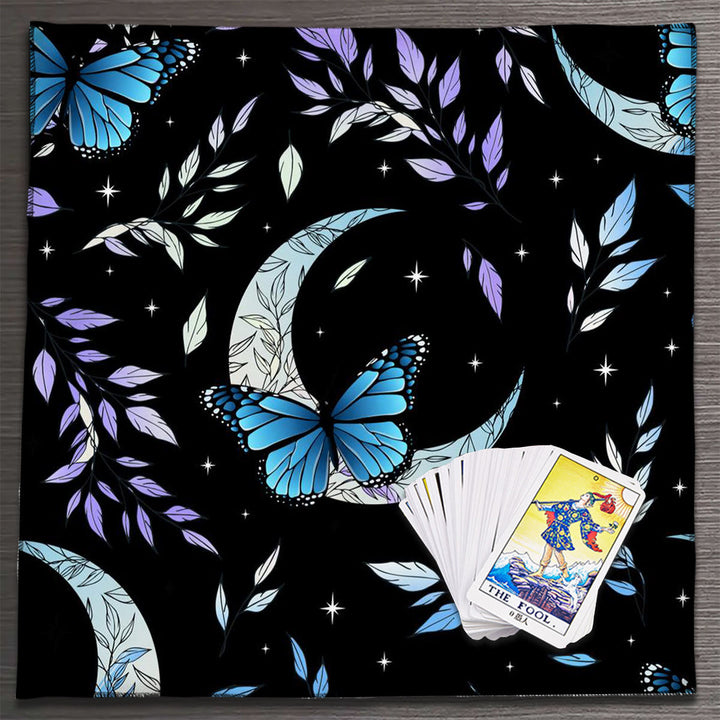 Olivenorma Mandala Moon Phase Divination Tarot Tablecloth - Butterfly&Moon - 75cm*75cm - image 31