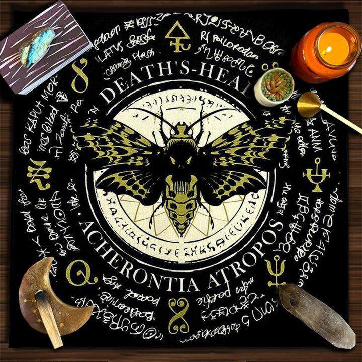 Olivenorma Mandala Moon Phase Divination Tarot Tablecloth - Moth - 75cm*75cm - image 19