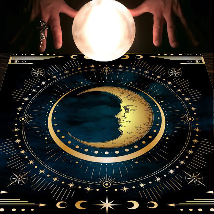 Olivenorma Mandala Moon Phase Divination Tarot Tablecloth - Crescent - 75cm*75cm - image 20