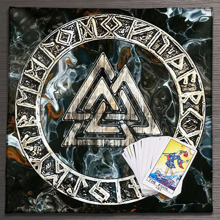 Olivenorma Mandala Moon Phase Divination Tarot Tablecloth - Walknut #2 - 75cm*75cm - image 14