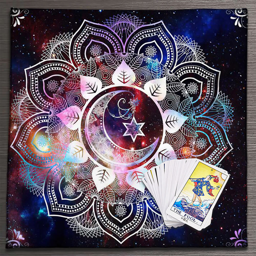 Olivenorma Mandala Moon Phase Divination Tarot Tablecloth - Mandala #2 - 75cm*75cm - image 4