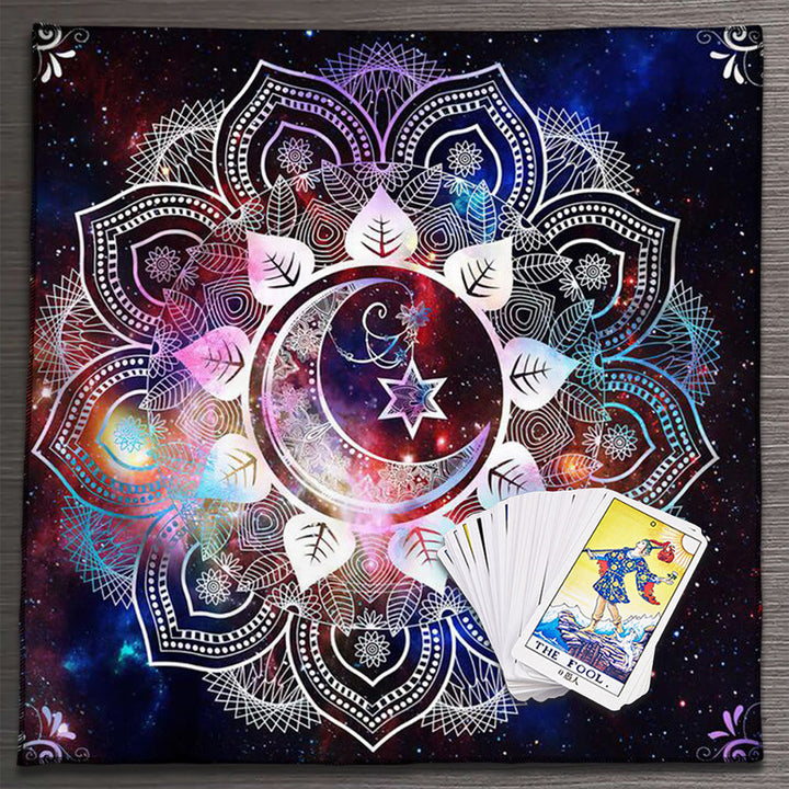 Olivenorma Mandala Moon Phase Divination Tarot Tablecloth - Mandala #2 - 75cm*75cm - image 4