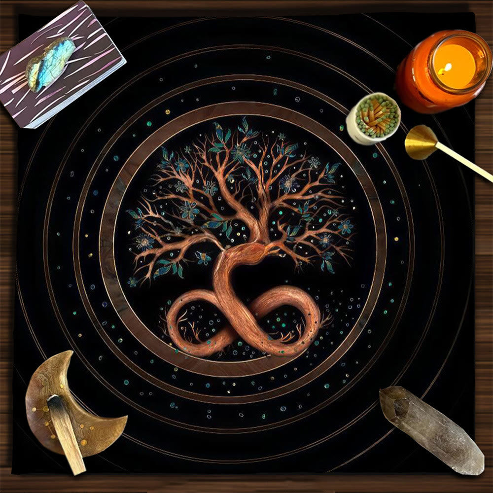 Olivenorma Yggdrasil Sacred Tree Mysterious Tarot Tablecloth - Yggdrasil #4 - 75cm*75cm - image 3