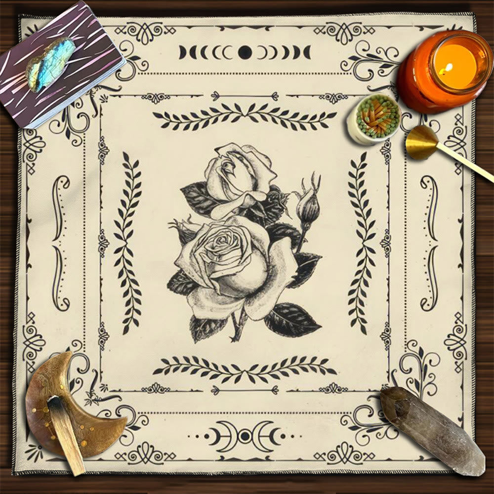 Olivenorma Yggdrasil Sacred Tree Mysterious Tarot Tablecloth - Rose - 75cm*75cm - image 36