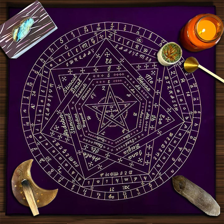 Olivenorma Yggdrasil Sacred Tree Mysterious Tarot Tablecloth - Magic Circle #1 - 75cm*75cm - image 13