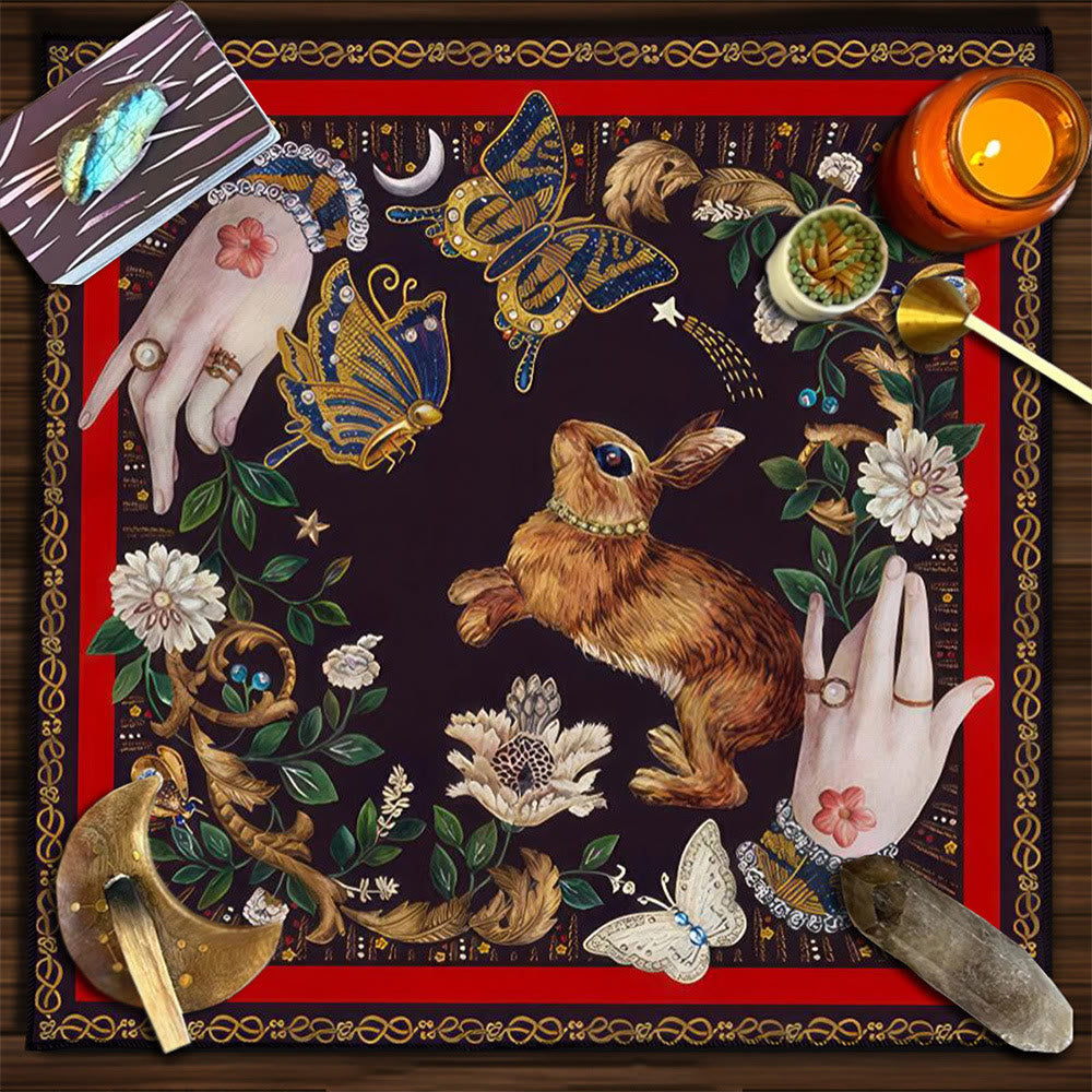 Olivenorma Yggdrasil Sacred Tree Mysterious Tarot Tablecloth - Rabbit - 75cm*75cm - image 35