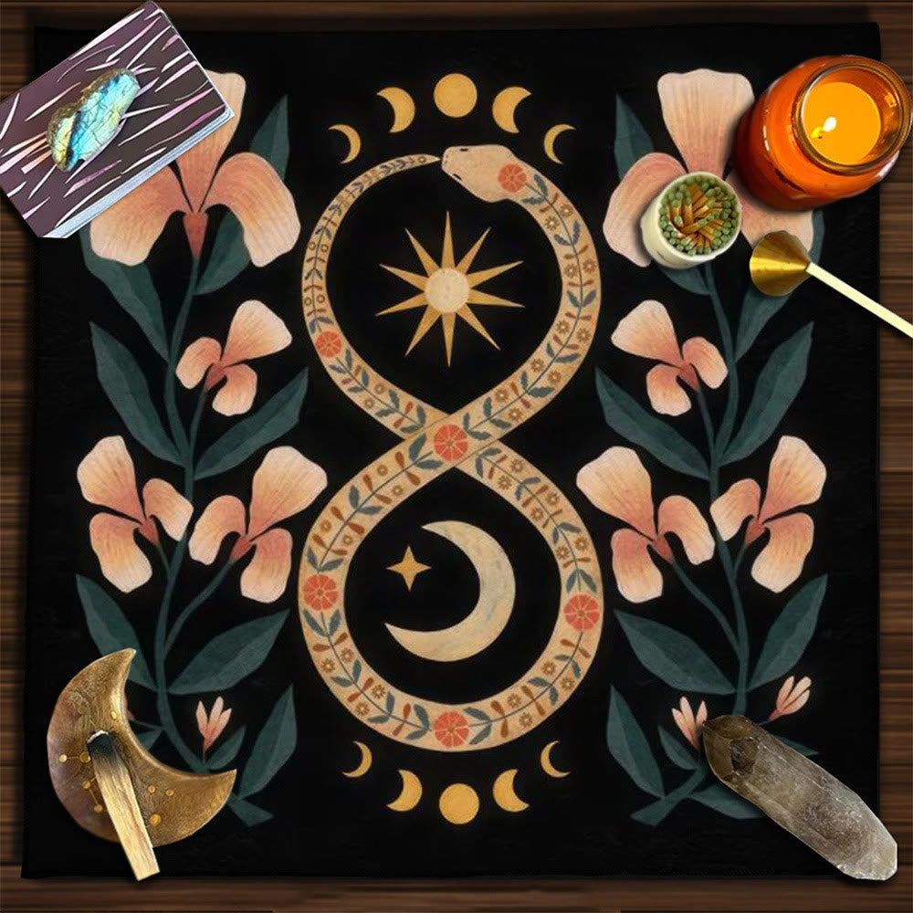 Olivenorma Yggdrasil Sacred Tree Mysterious Tarot Tablecloth - Snake #3 - 75cm*75cm - image 10