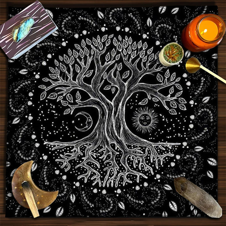 Olivenorma Yggdrasil Sacred Tree Mysterious Tarot Tablecloth - Yggdrasil #3 - 75cm*75cm - image 2