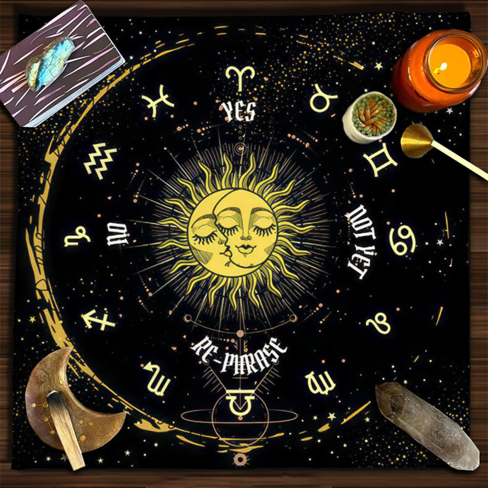 Olivenorma Yggdrasil Sacred Tree Mysterious Tarot Tablecloth - Zodiac #4 - 75cm*75cm - image 19