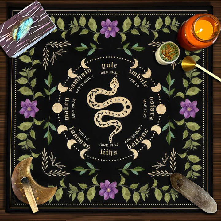 Olivenorma Yggdrasil Sacred Tree Mysterious Tarot Tablecloth - Snake #5 - 75cm*75cm - image 12