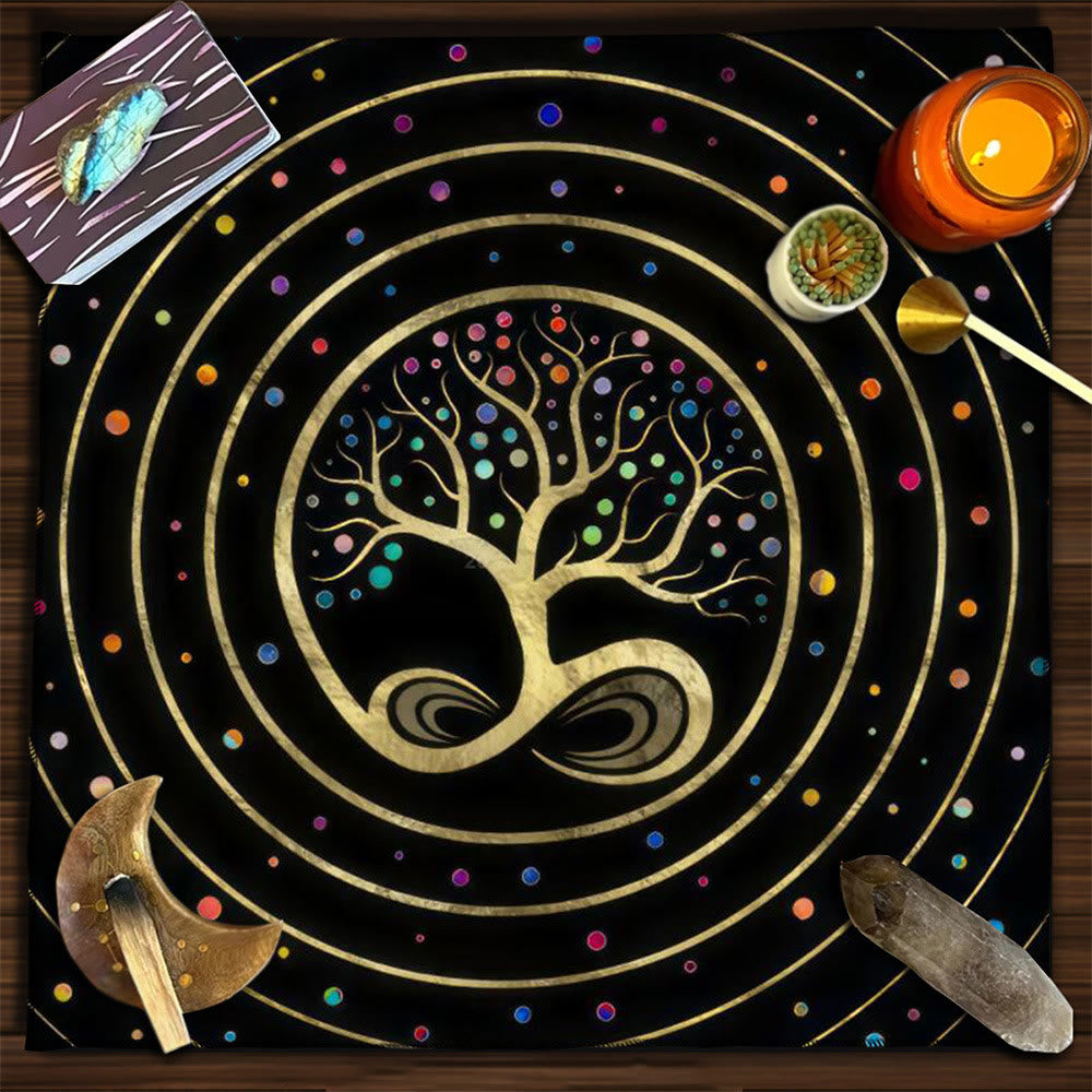Olivenorma Yggdrasil Sacred Tree Mysterious Tarot Tablecloth - Yggdrasil #5 - 75cm*75cm - image 4