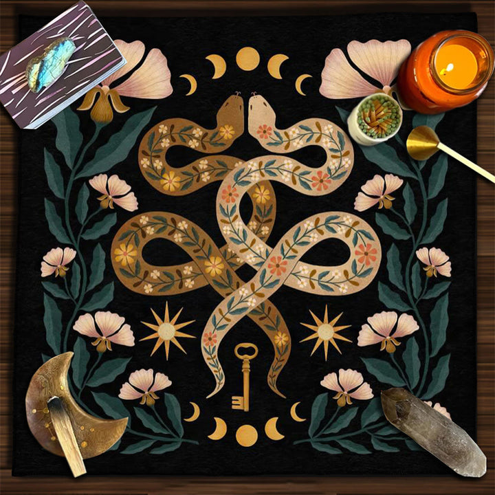 Olivenorma Yggdrasil Sacred Tree Mysterious Tarot Tablecloth - Snake #1 - 75cm*75cm - image 8