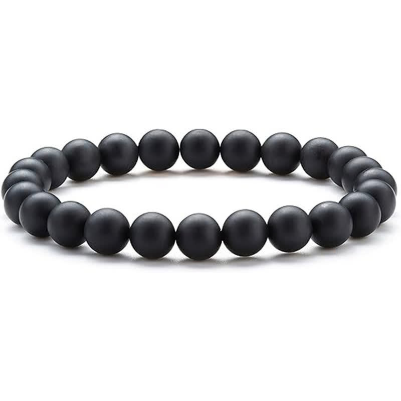 Olivenorma 8mm Natural Stone Beaded Women Men Bracelet - Black Tourmaline - image 17