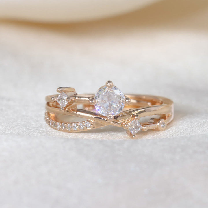 FREE Today: Cosmic Planet Orbit Mozambique Diamond Ring - Rosegold - image 9