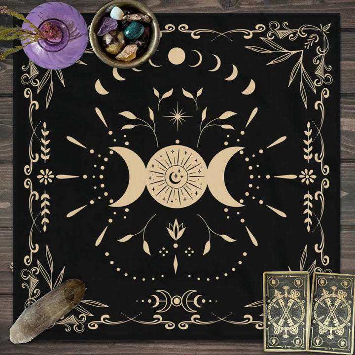 Olivenorma Triple Goddess Moon Symbol Divination Tarot Tablecloth - Triple Goddess #7 - 75cm*75cm - image 13