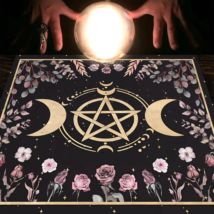 Olivenorma Triple Goddess Moon Symbol Divination Tarot Tablecloth - Triple Goddess #5 - 75cm*75cm - image 11