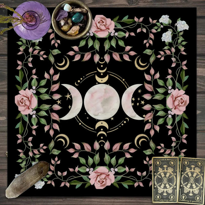 Olivenorma Triple Goddess Moon Symbol Divination Tarot Tablecloth - Triple Goddess #3 - 75cm*75cm - image 8